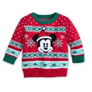Disney Mickey Mouse Christmas Sweater | Size 12-18M